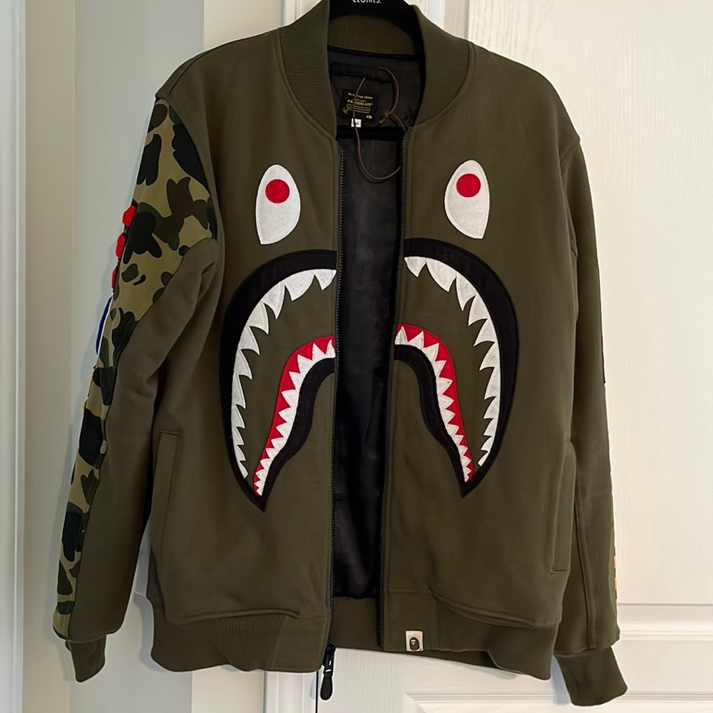 Bape Shark Varsity Jacket